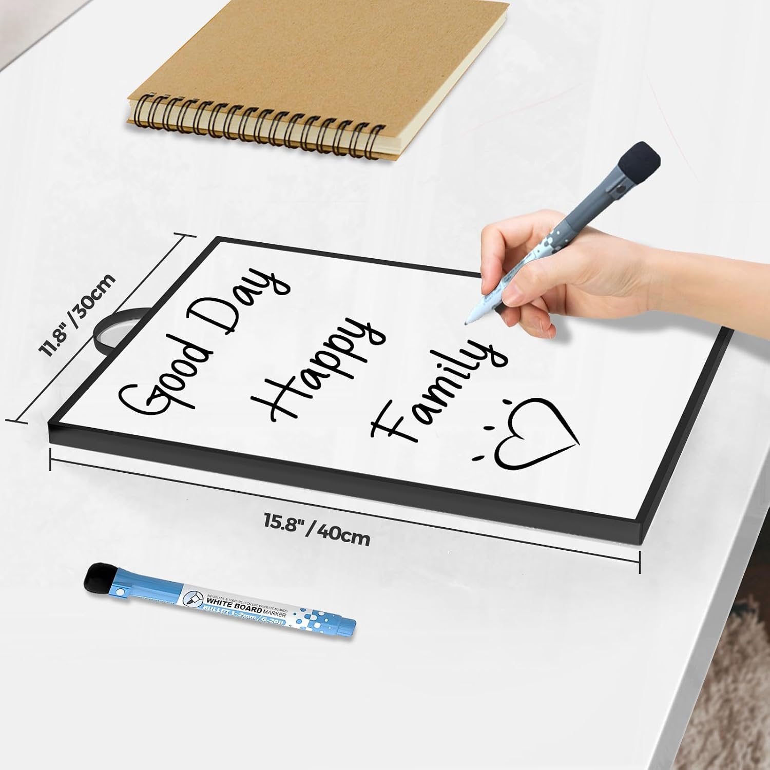 Thumbnail 6 de ANLIOTE Small Hanging Whiteboard 40 x 30 cm