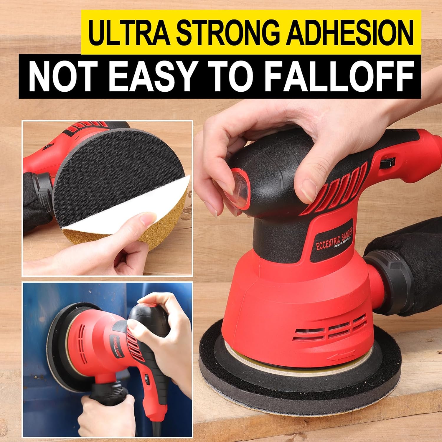 Thumbnail 4 de Sruhrak 150mm Hook-and-Loop Sanding Discs (6 inch), 100 Pack, Assorted Grits