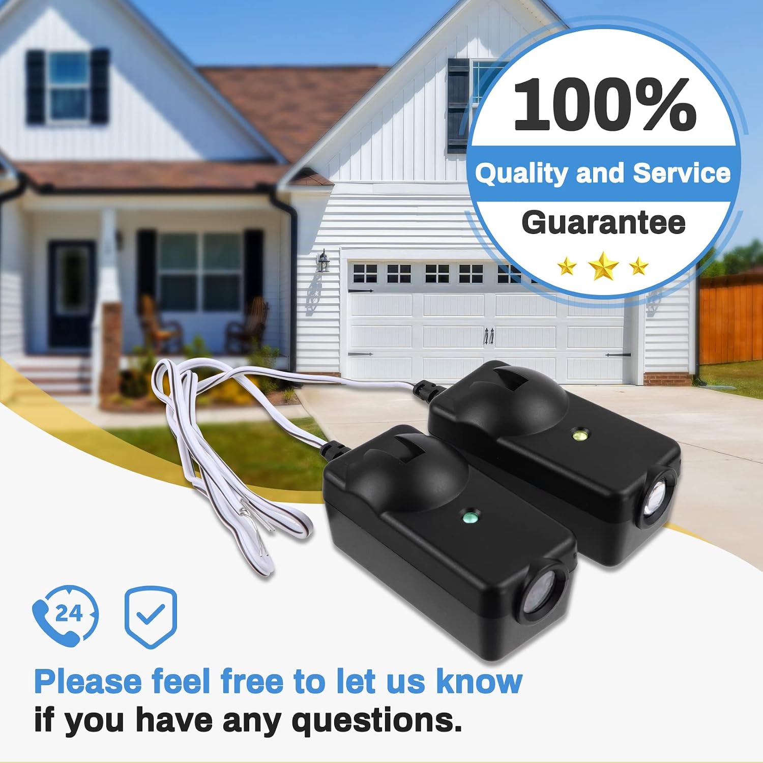 Thumbnail 6 de Werhoo 41A5034 Garage Door Safety Sensor Kit for Openers Made After 1997