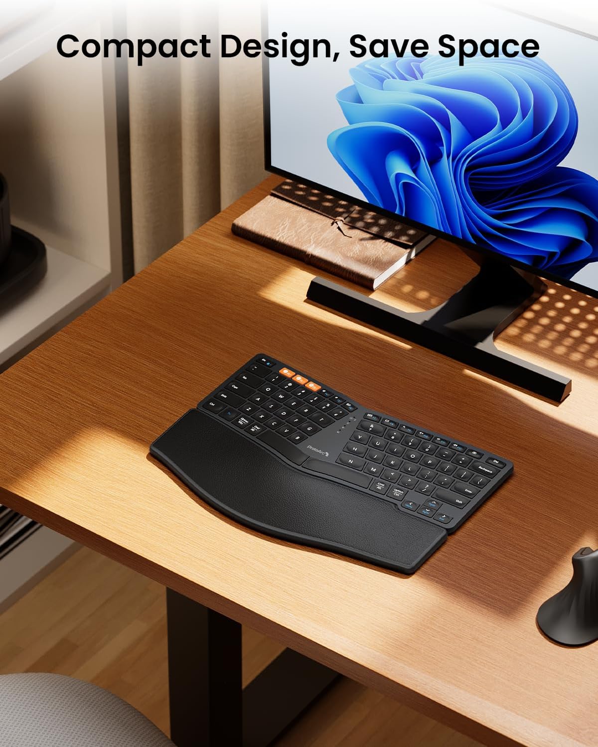 Thumbnail 6 de ProtoArc EK04 Mini Compact Ergonomic Keyboard with Palm Rest