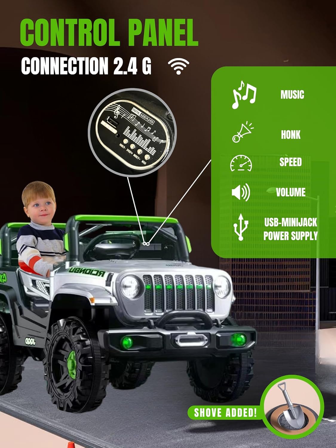 Thumbnail 4 de Coche Todoterreno Eléctrico 12V 5 km/h para 1-3 años