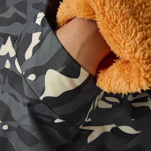 Detalle de Regatta Kids' Unisex Waterproof Changing Robe with Oversized Fleece-Lined Hooded Design