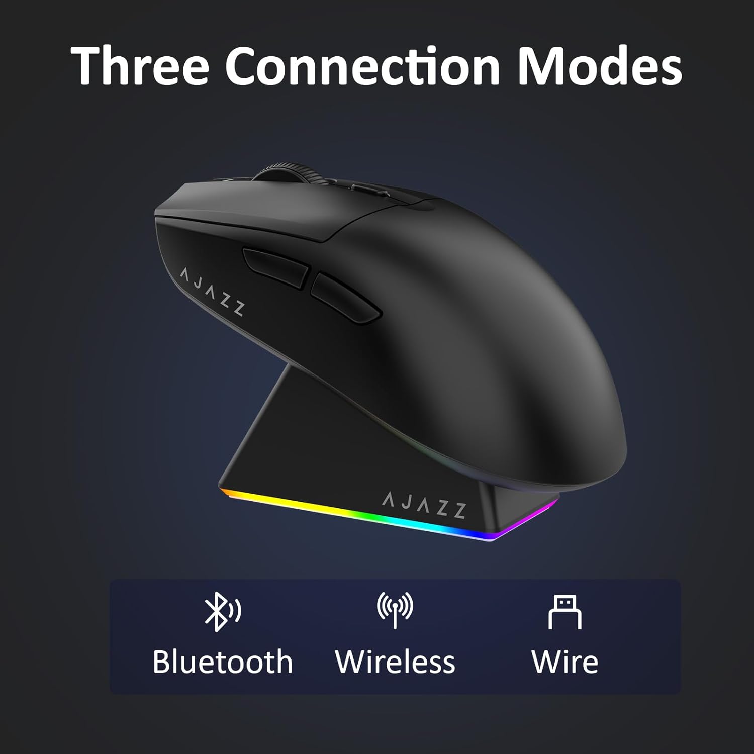 Detalle de AJAZZ AJ139 V2 MC Wireless Gaming Mouse – Leicht, flexibel und präzise