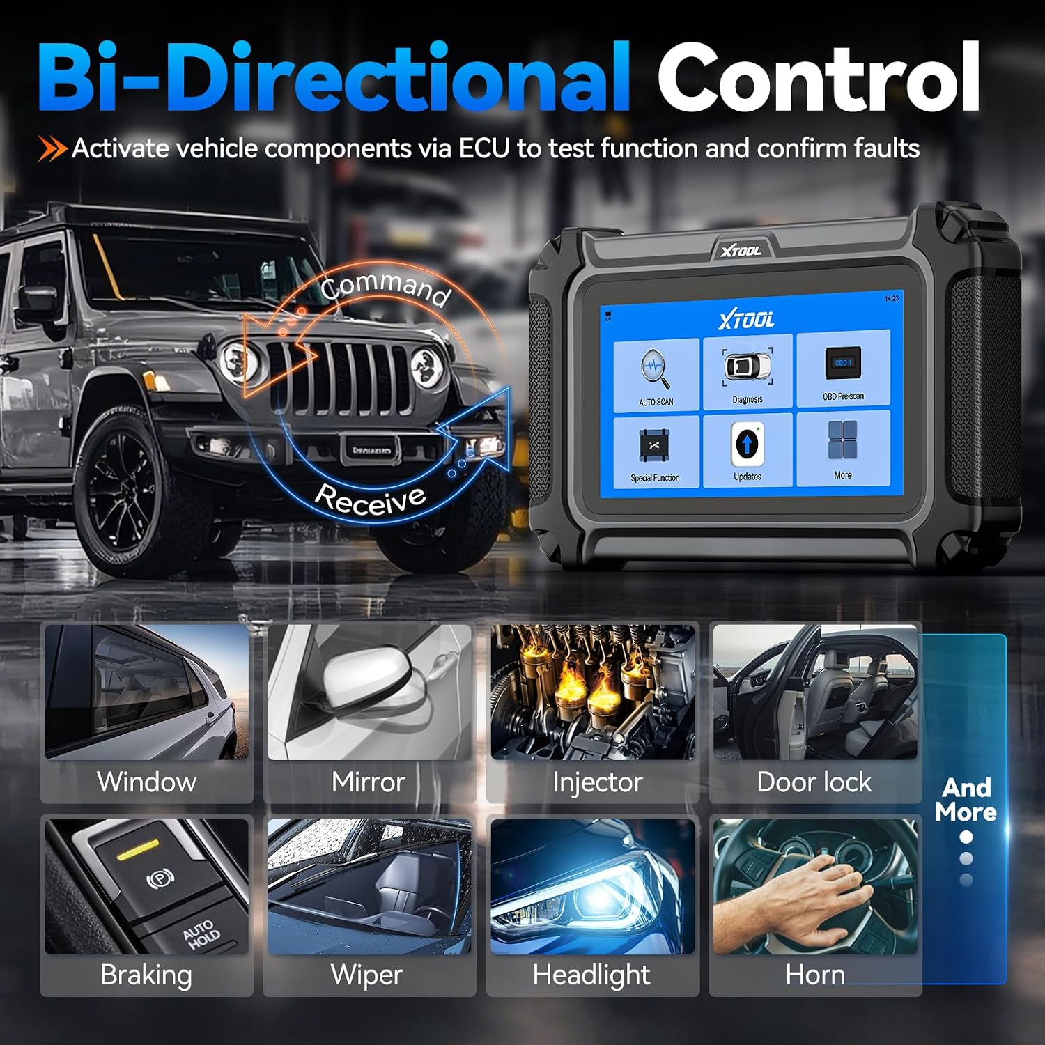 Thumbnail 2 de XTOOL IP500 OBD2 Scanner for Toyota: Full Systems Bidirectional Diagnostic Tool