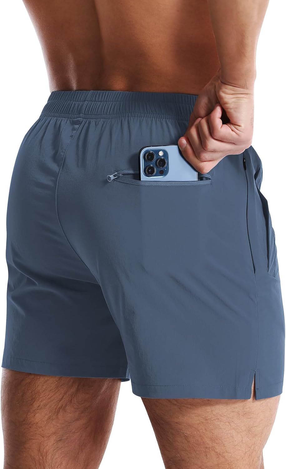 Detalle 2 de CANGHPGIN Men's Workout Athletic Shorts 5 Inch Inseam with Multiple Pockets and Quick-Dry Nylon