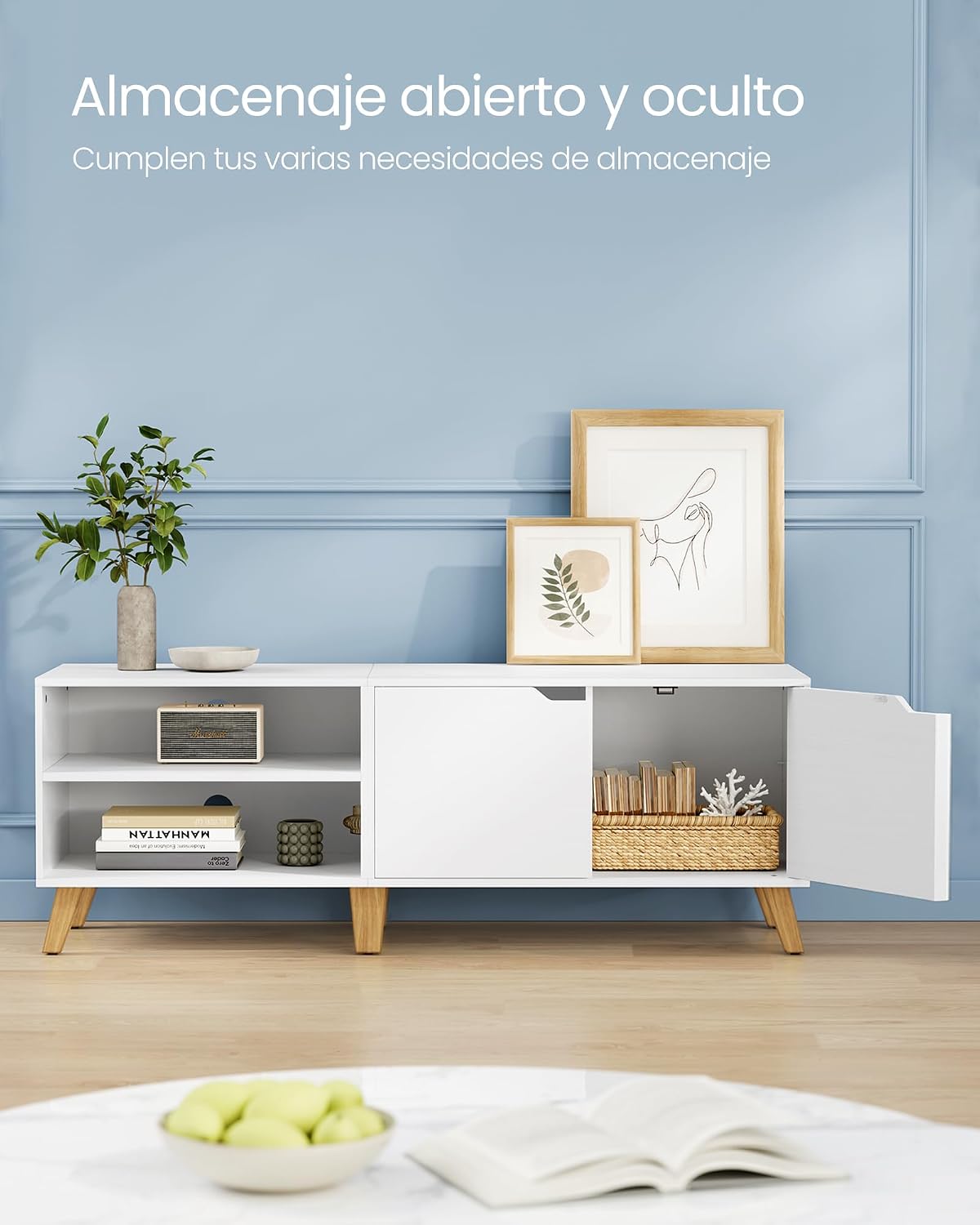 Thumbnail 3 de VASAGLE LTV027T46 Mueble TV 140 cm para 60