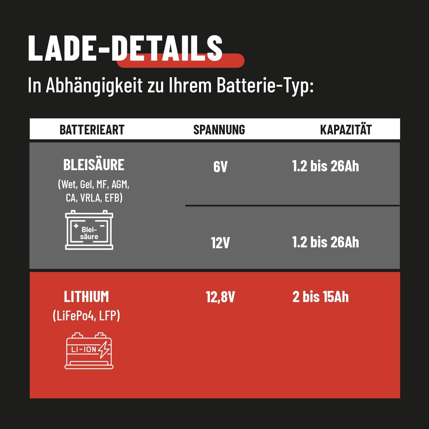 Detalle de ABSINA Roller & Motorrad Ladegerät 800mA 🏍