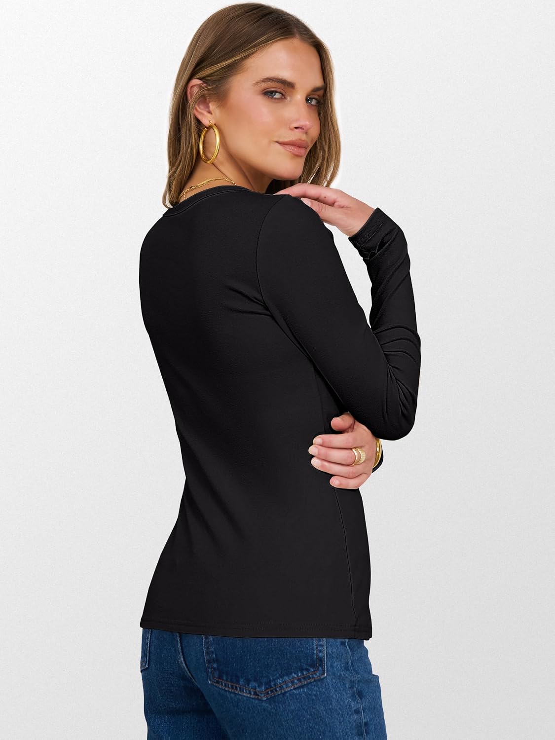 Thumbnail 6 de ANRABESS Womens Long Sleeve Thermal Shirt — Slim Fit