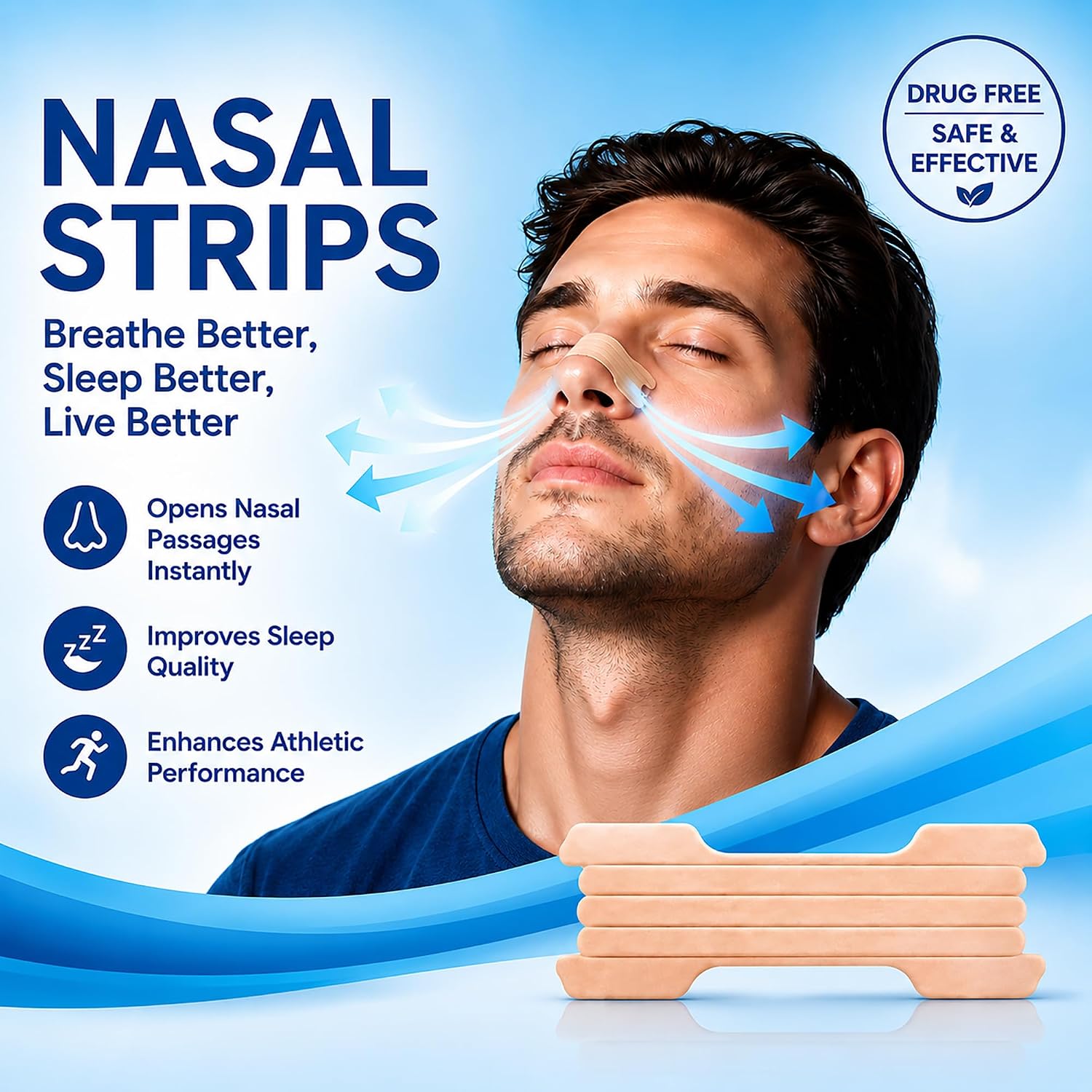 Detalle 2 de Nasal Strips, 60 Count