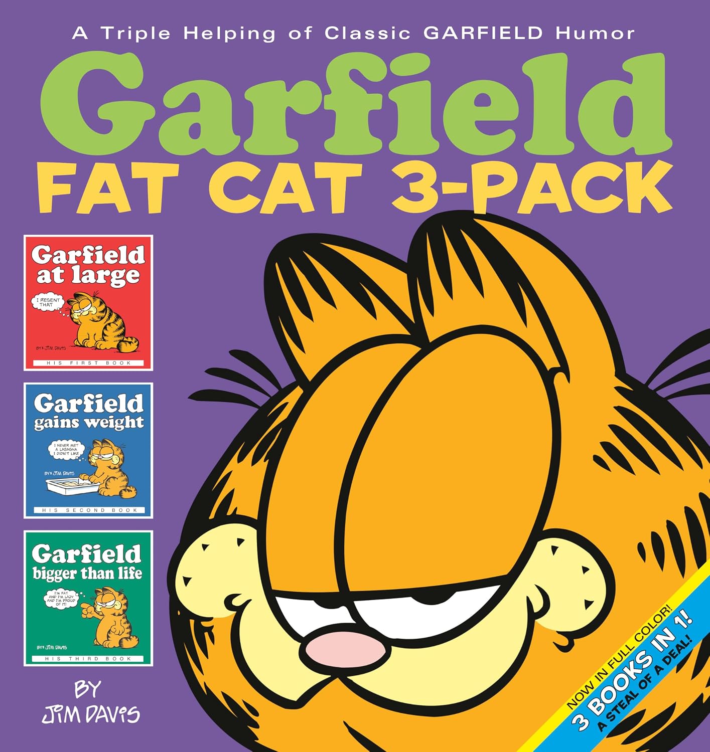 Detalle de Garfield Fat Cat 3-Pack #1 Paperback Comic Anthology for Ages 9–13