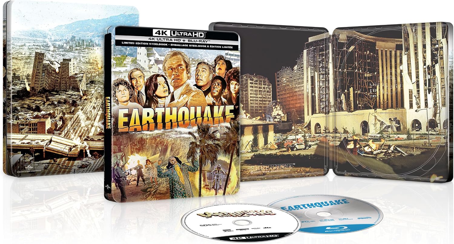Detalle de Earthquake Limited Edition Steelbook 4K Ultra HD + Blu-ray (Bilingual)