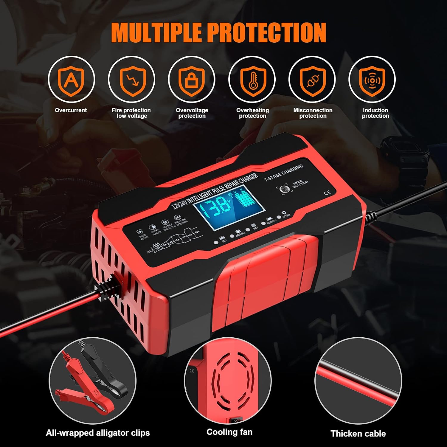 Thumbnail 6 de YONHAN Battery Charger 10A 12V/24V