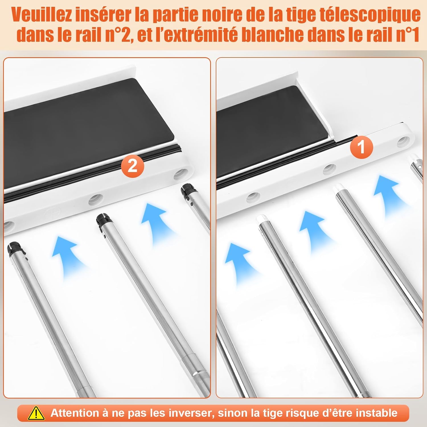 Detalle 2 de MISTRO Kit de Superposition Universel Réglable 42–73 cm avec Tablette et Barre Porte-serviettes – 12 kg