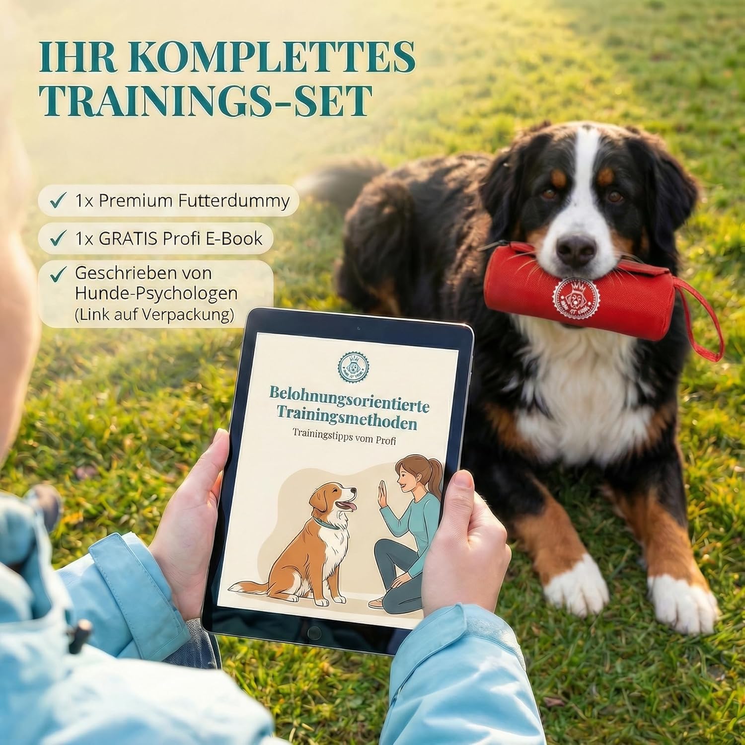 Thumbnail 6 de HUND IST KÖNIG Futterdummy für Hunde – Apportierbeutel Training, universal 0,7 L, inkl. Trainings-eBook