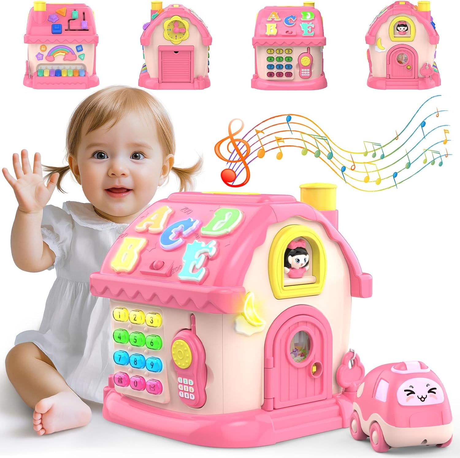 Detalle de Fidecexv 12-in-1 Montessori Musical House toddler toy