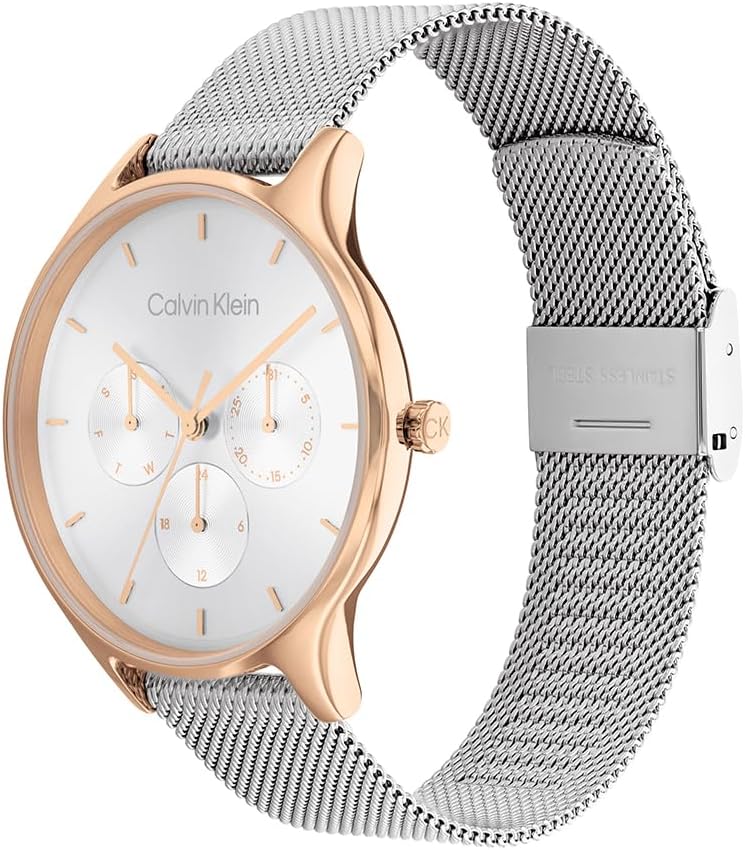 Thumbnail 1 de Calvin Klein Damen Quarz-Uhr Multi-Zifferblatt mit Edelstahl-Mesh-Armband (38 mm)