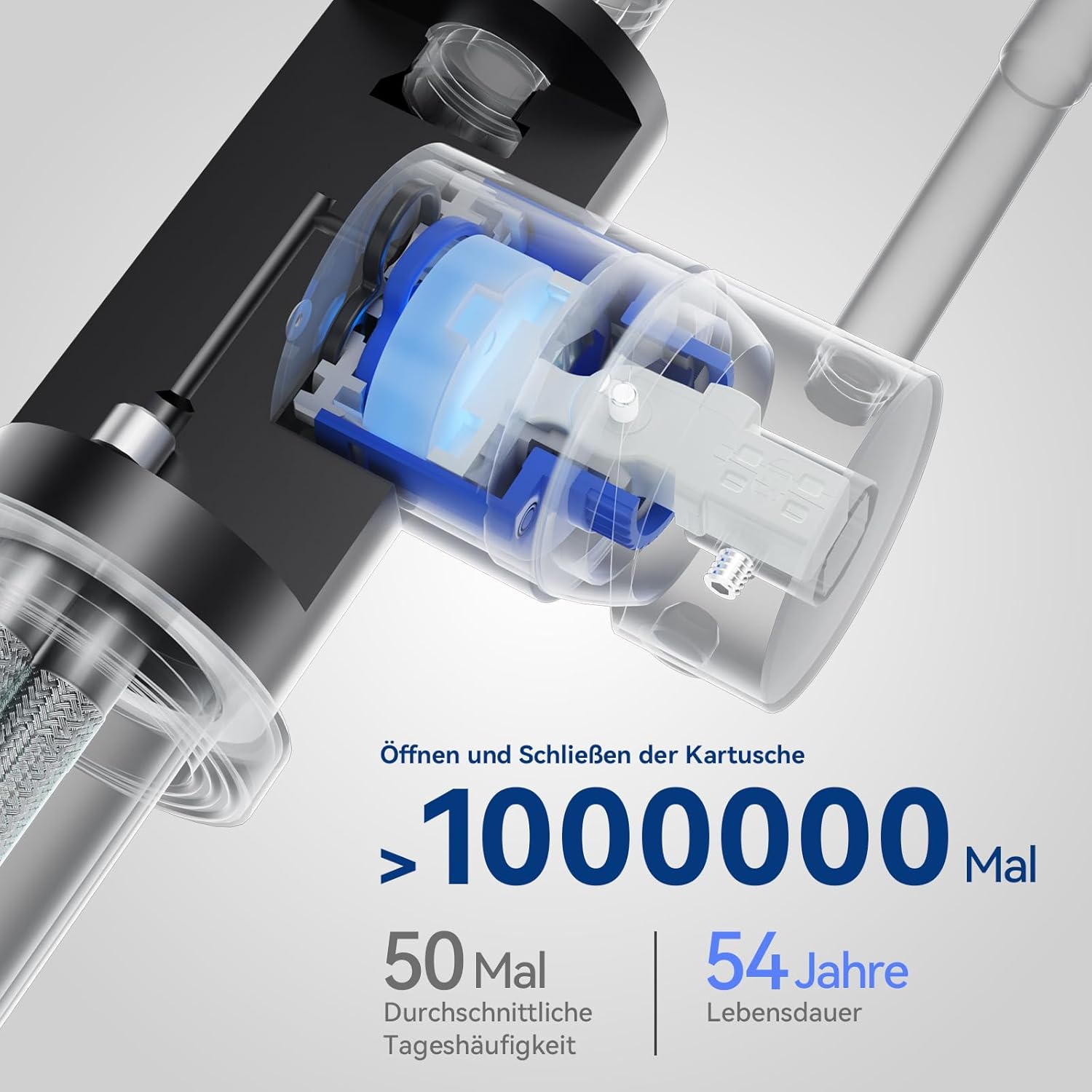 Thumbnail 5 de Niederdruck Armatur Küche Schwarz für Durchlauferhitzer & Untertischboiler – 360° drehbar, 3 Anschlüsse