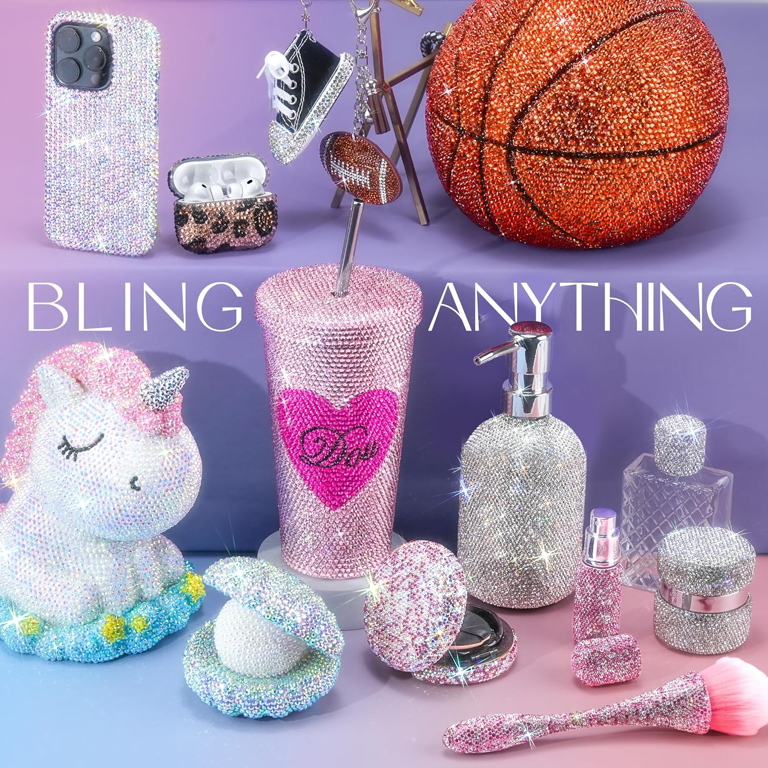 Thumbnail 4 de LOTWOW 40,000-Piece Resin Jelly Rhinestones Kit (30 Colors) with B7000 Glue & DIY Tools