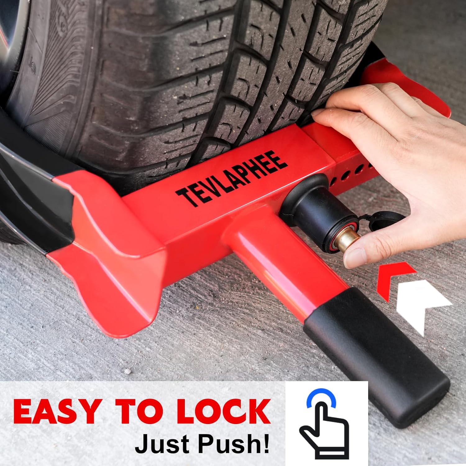 Detalle de Tevlaphee Wheel Clamp Lock 7–11" for Cars