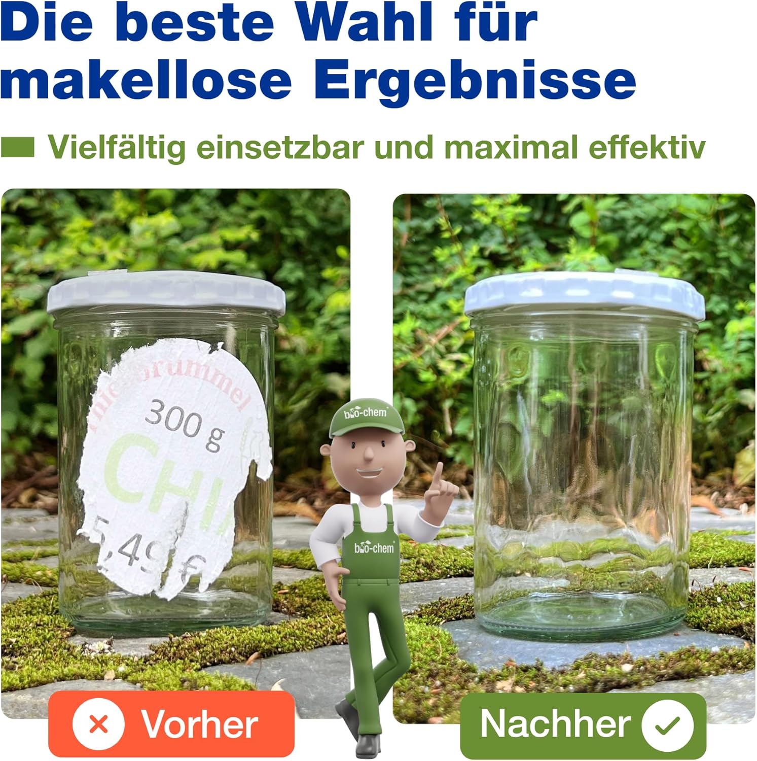 Detalle de bio-chem Klebstoffentferner Etikettenlöser mit Orangenterpenen – 500 ml