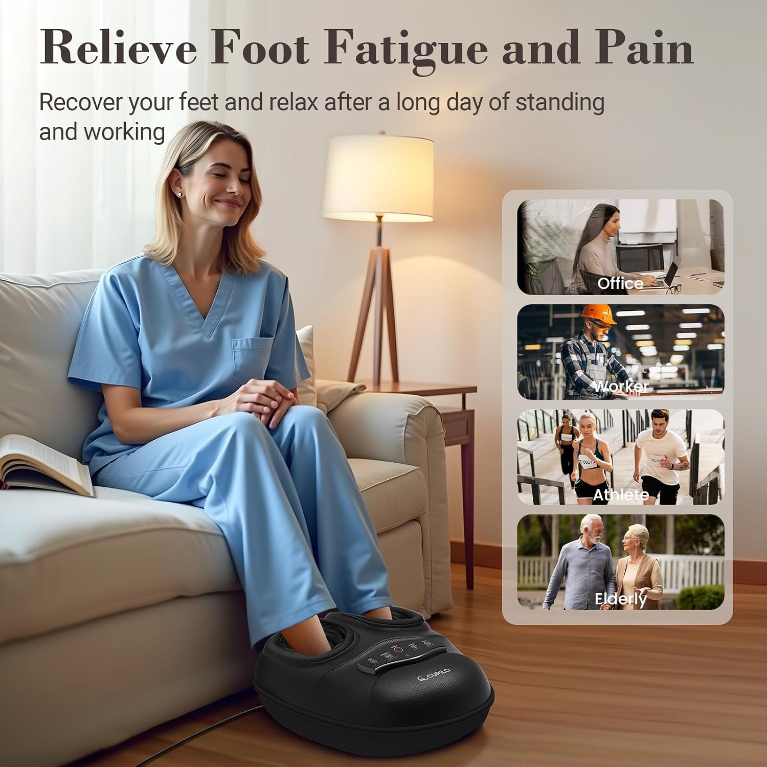 Thumbnail 2 de CuPiLo Shiatsu Foot Massager with Heat — 2026 Upgraded Vision