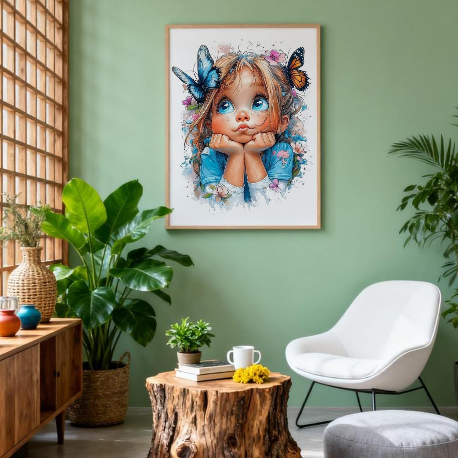 Detalle de Amaieuin 5D Diamond Painting Kit for Adults, Girl Design, 12 x 16 in