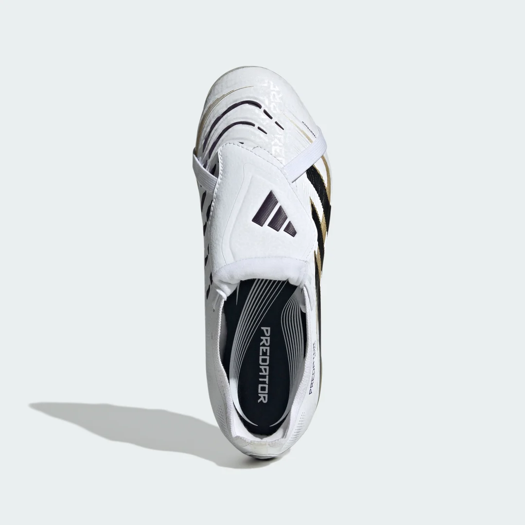 Thumbnail 2 de Adidas Predator Elite Fold-Over Tongue para césped natural seco (Adolescentes) – Blanca