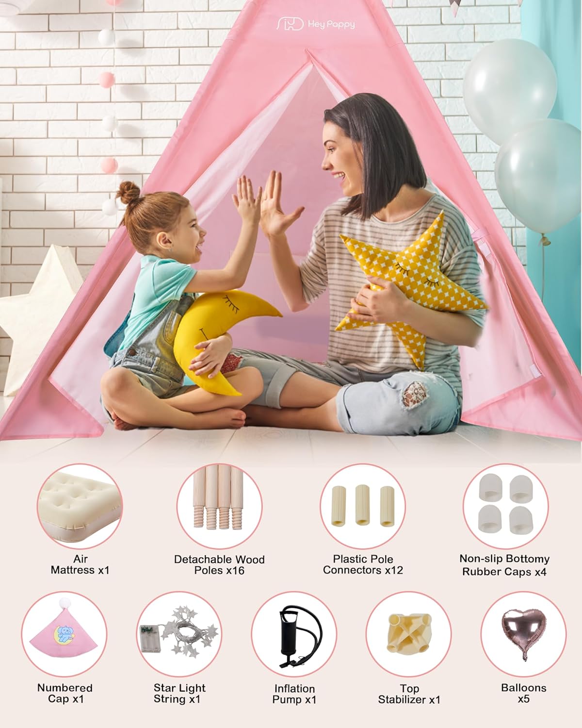 Thumbnail 4 de Heypappy Tipi Infantil con colchón 186 cm