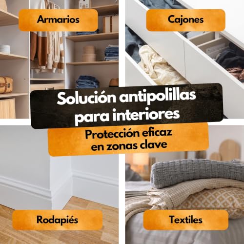 Detalle de NOVACLAC F3 Mata Polillas – 500 ml: spray insecticida para interiores de Panteer