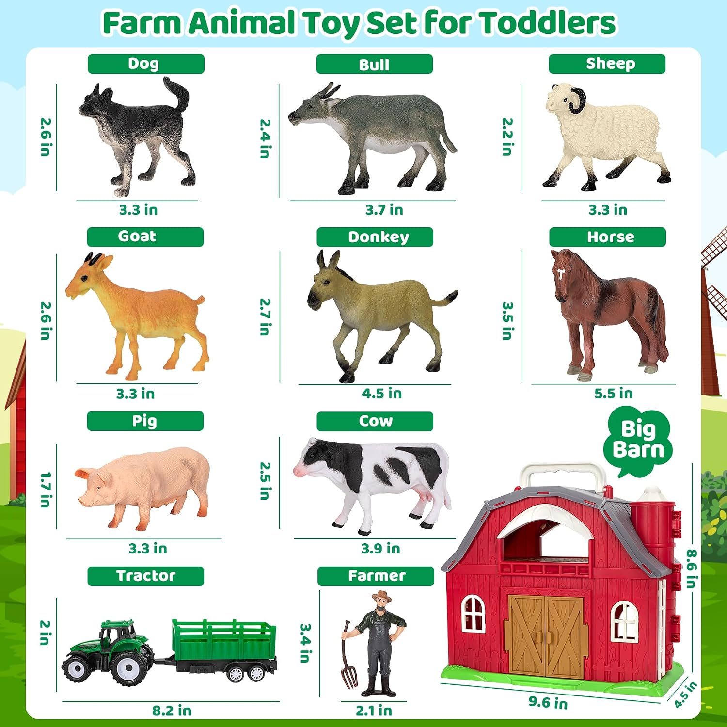 Detalle 2 de Big Red Barn Farm Playset