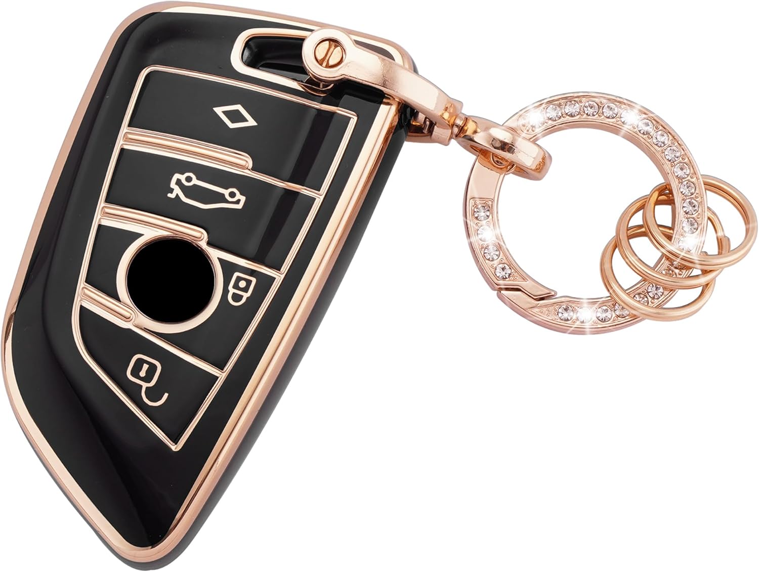 Thumbnail 6 de Koaudb car key full cover for BMW Mini Cooper & Countryman smart key (soft TPU case with keychain)