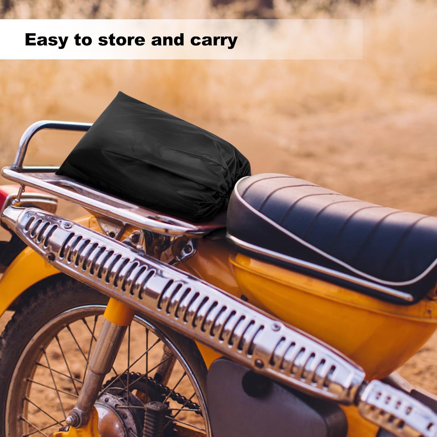 Thumbnail 6 de WOLTU Bâche de protection pour moto en tissu Oxford 210D imperméable et anti-UV (taille 245 x 105 x 125 cm), noire