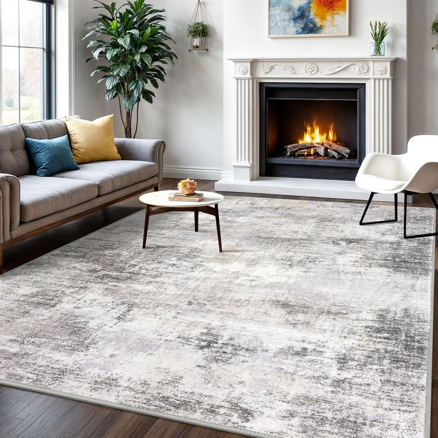 Detalle de IOHOUZE Abstract Area Rug 6x9 Ft