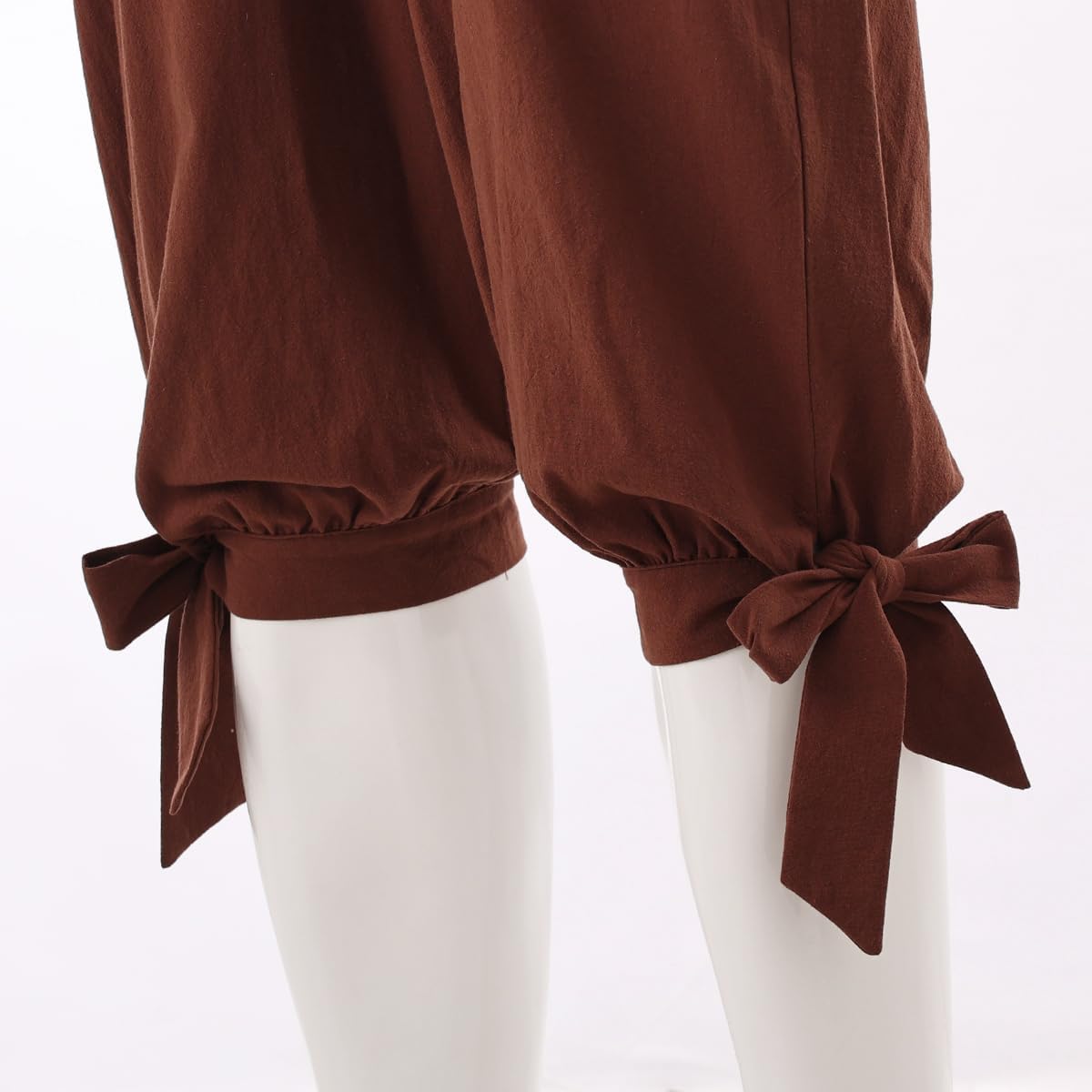 Detalle de COSDREAMER Pirate Pants: Calf Banded Renaissance & Viking Costume Trousers for Men