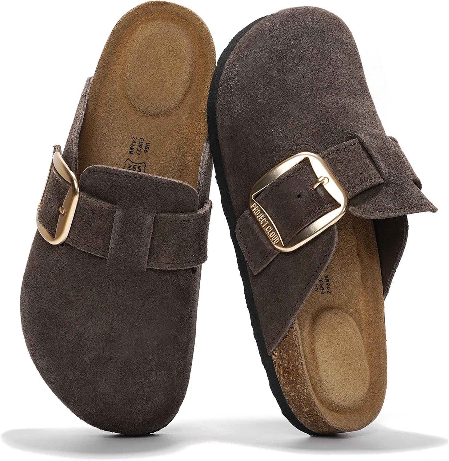 Thumbnail 4 de Project Cloud Manchester Genuine Leather Clogs 👡