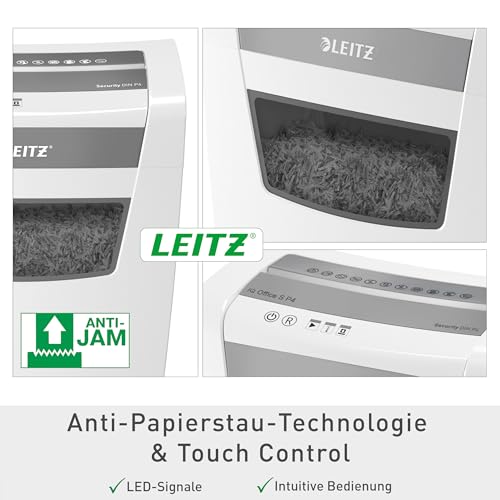 Detalle 2 de Leitz IQ Aktenvernichter 12–10 Blatt (80 g/m²) – leise, zuverlässig und TÜV SÜD/GS geprüft