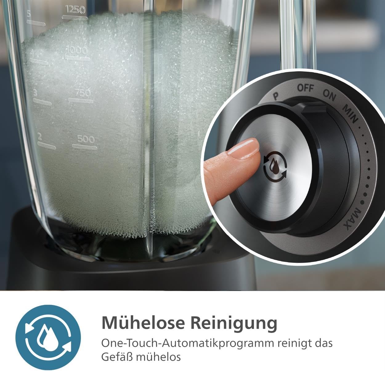 Thumbnail 6 de Philips 5000-Serie Standmixer HR3041/00 – ProBlend Plus, 1200 W, 2 L