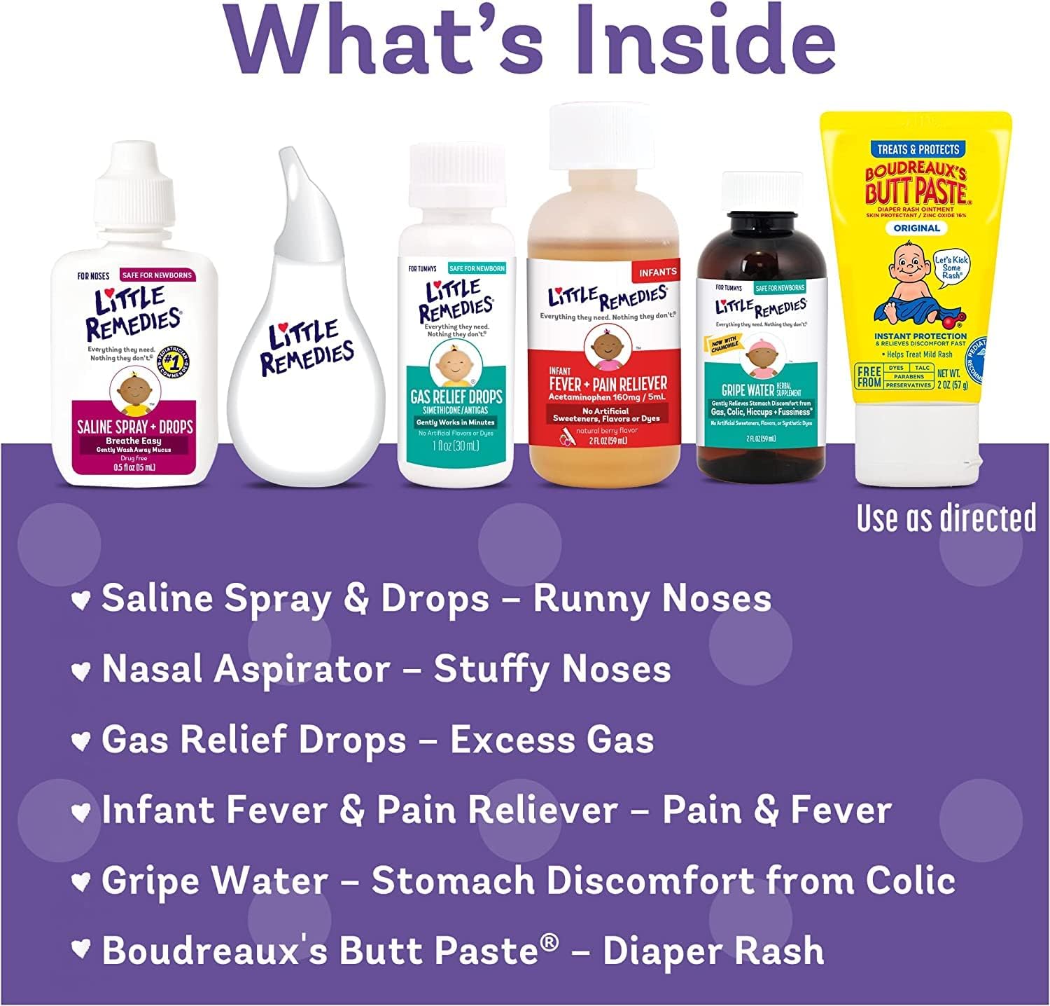 Thumbnail 1 de Little Remedies New Baby Essentials Kit: 6-in-1 Bundle for Newborns
