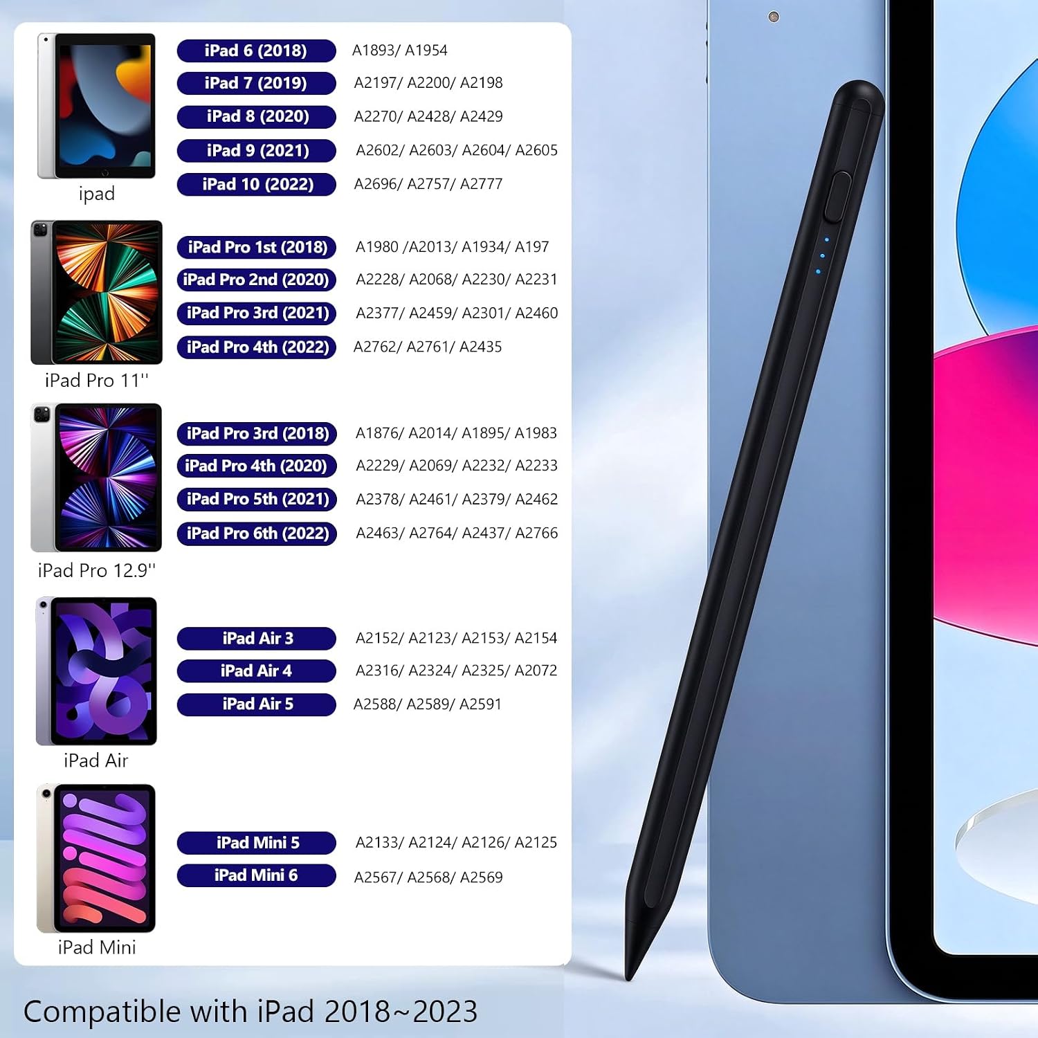 Thumbnail 1 de CC Store Stylus Pen for iPad — 15‑Min Fast Charge ✏