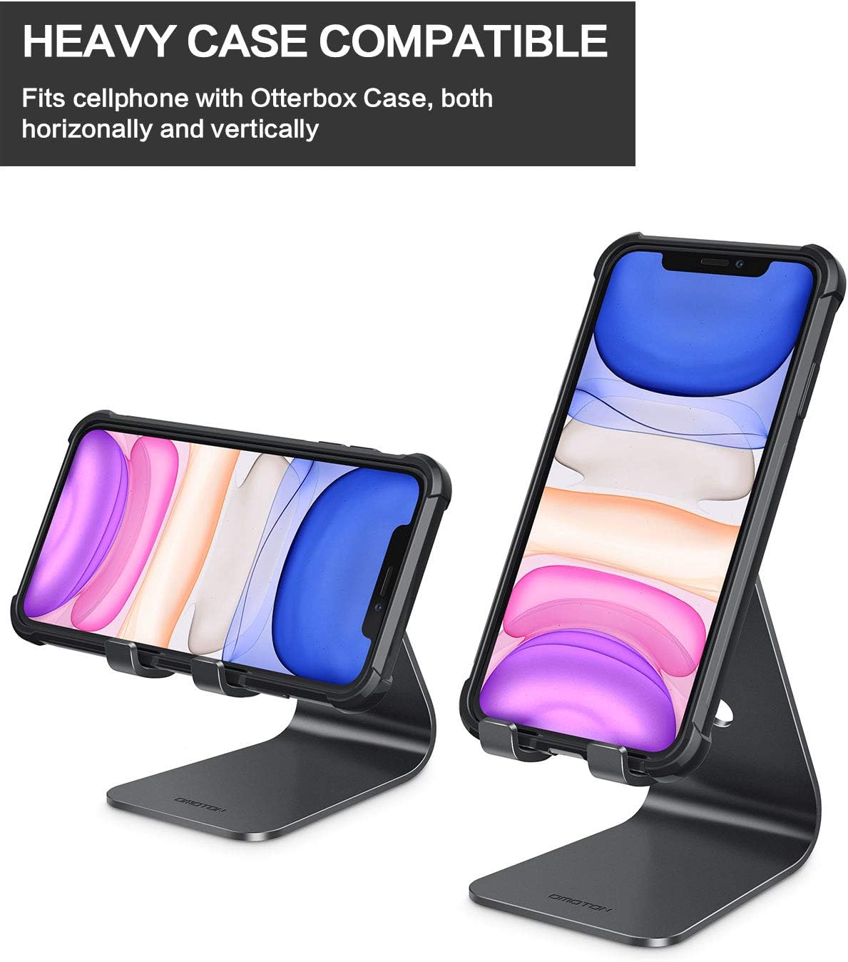 Detalle 2 de OMOTON C1 Aluminum Phone Stand for iPhone