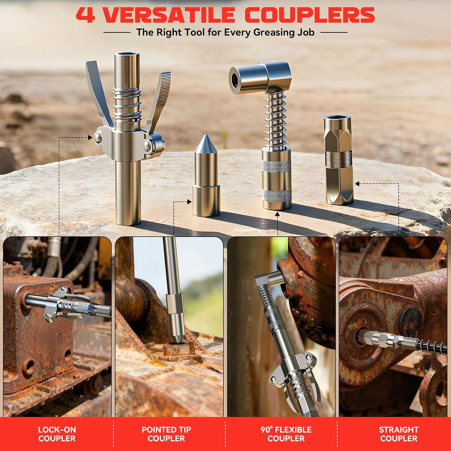 Thumbnail 6 de DIYtoolifz Cordless Grease Gun for Milwaukee 18V — 12,000 PSI, 3-Speed Brushless Power (Tool Only)