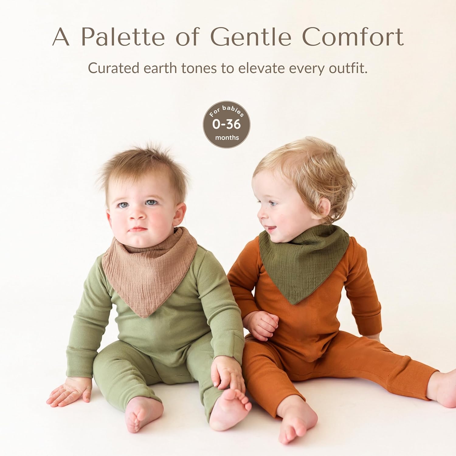 Thumbnail 1 de Konssy Muslin Baby Bibs 10 Pack bandana drool bibs