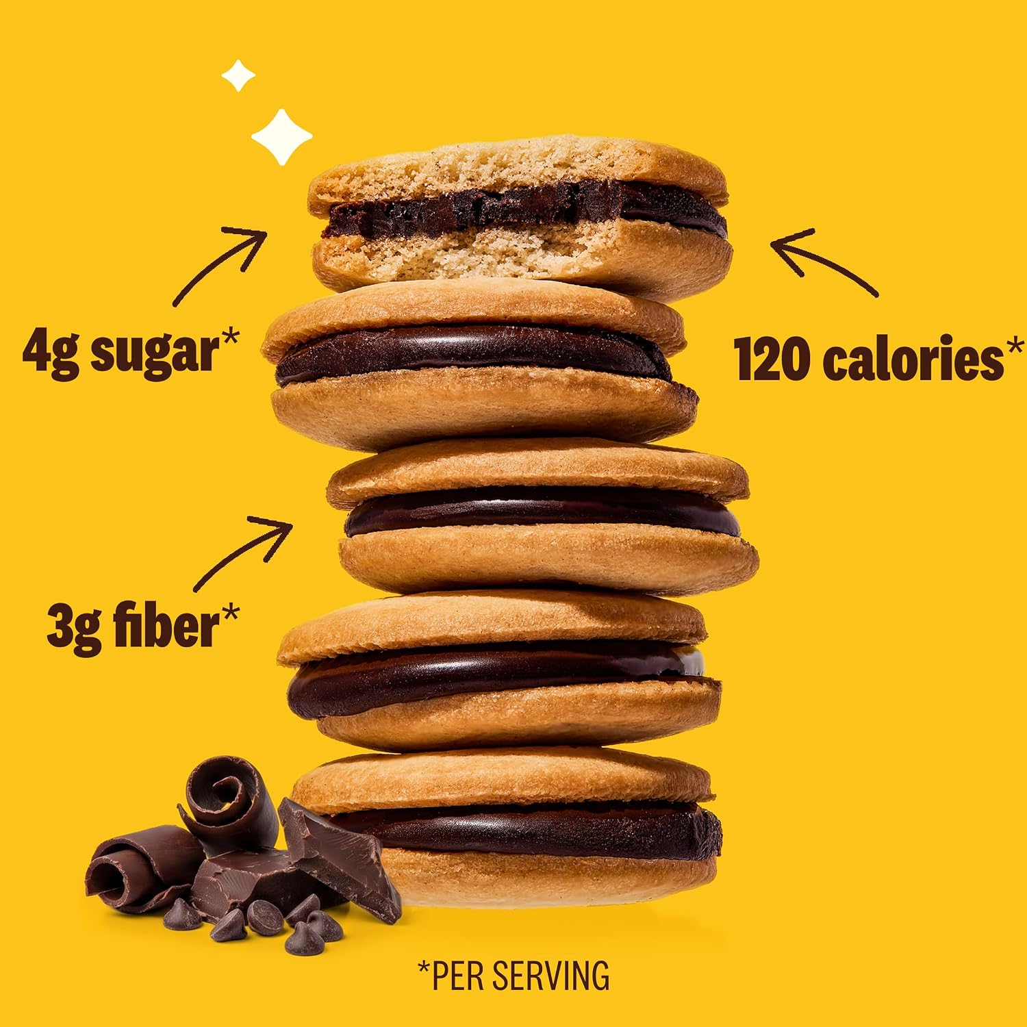 Thumbnail 3 de Rip Van Romeos Dark Chocolate Fudge Cookies, Low Sugar, 5g Net Carbs