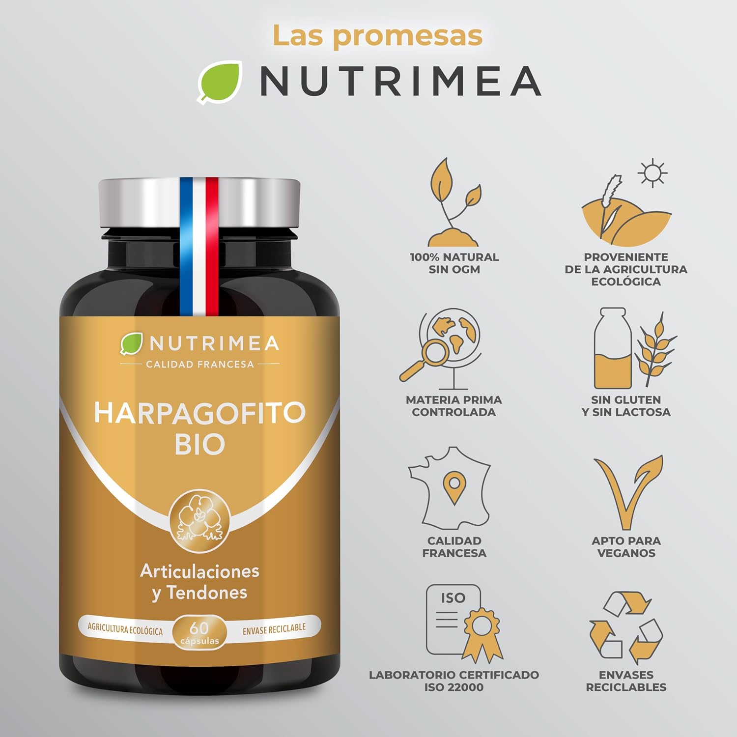 Thumbnail 6 de Nutrimea HARPAGOFITO BIO 1200 mg 60 cápsulas