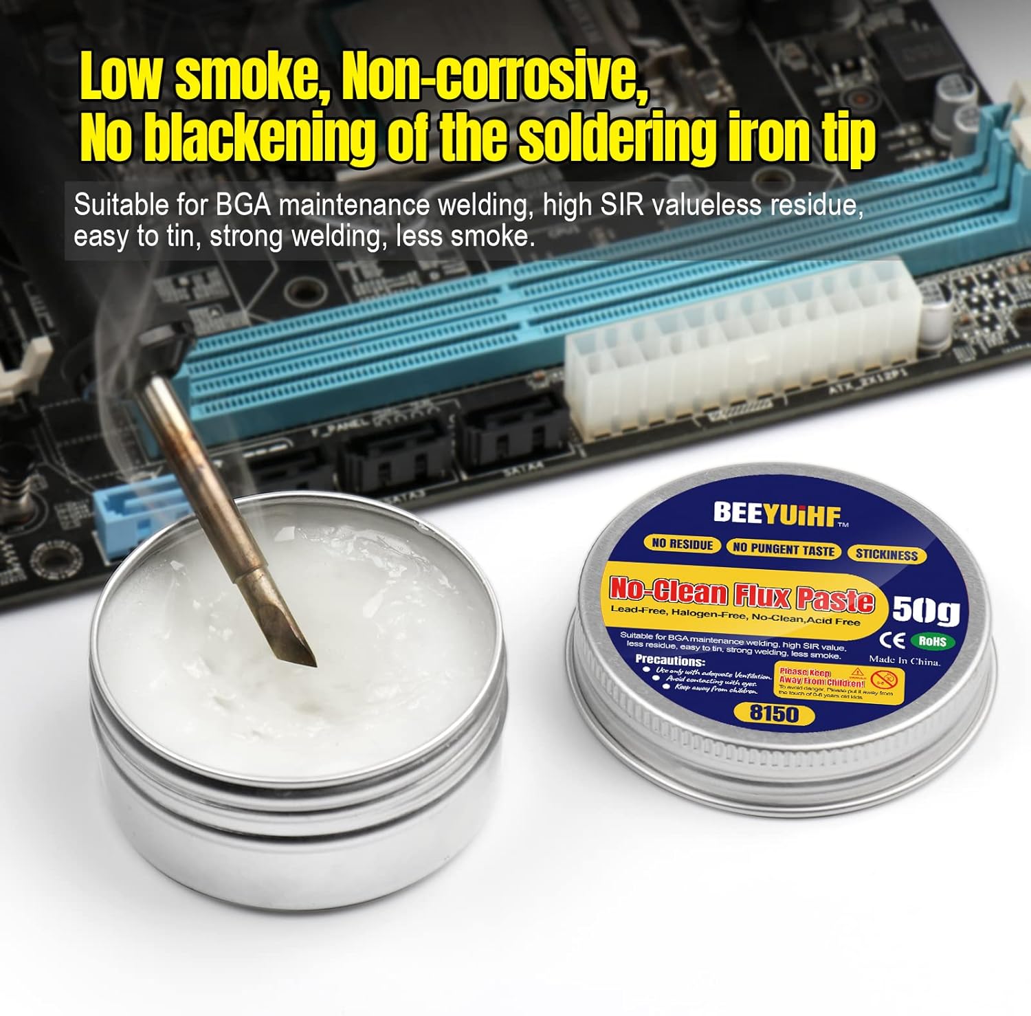 Detalle 2 de BEEYUIHF Flux de soudure 50 g pour BGA