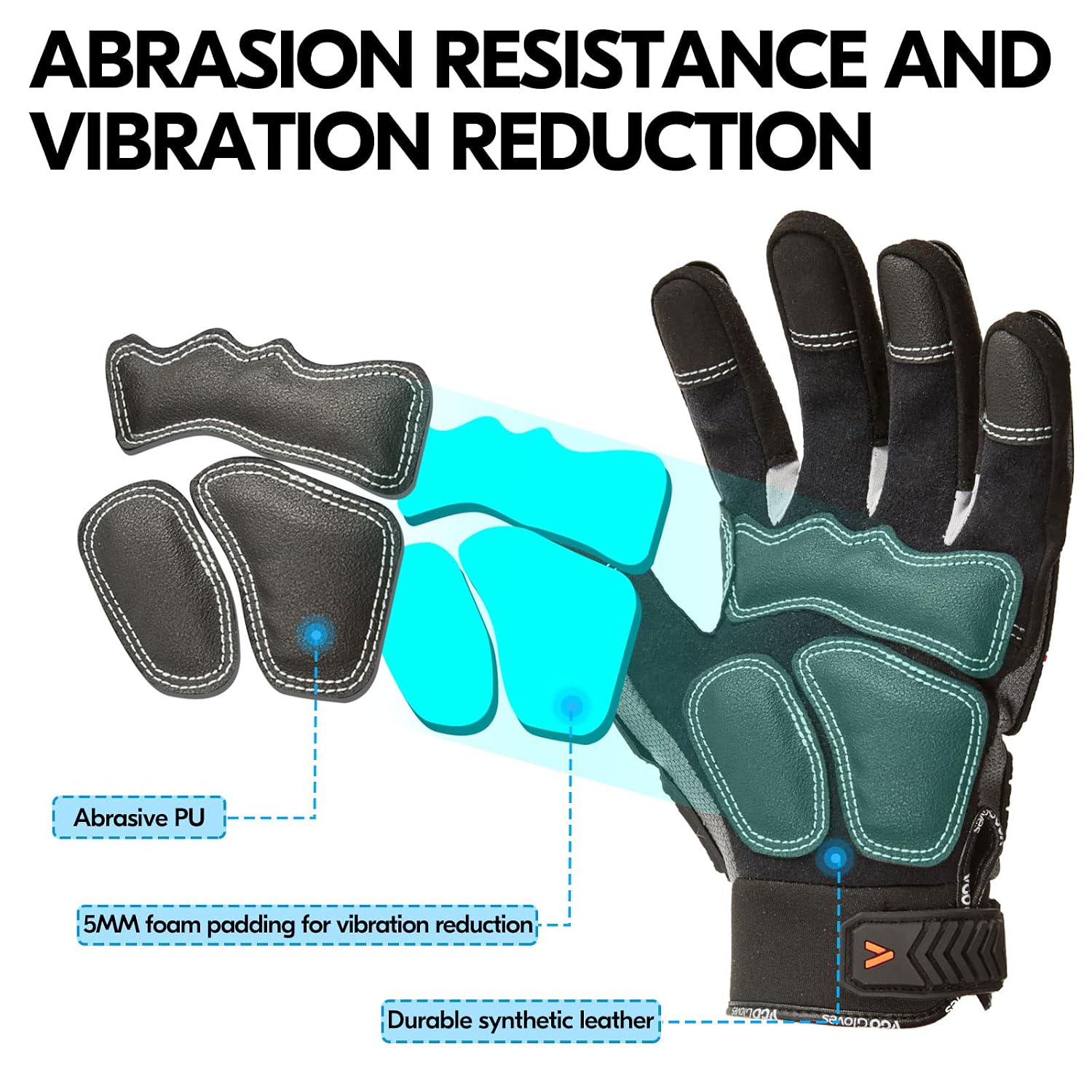 Detalle de Vgo Safety Work Gloves SL9792IP L 1 Pair