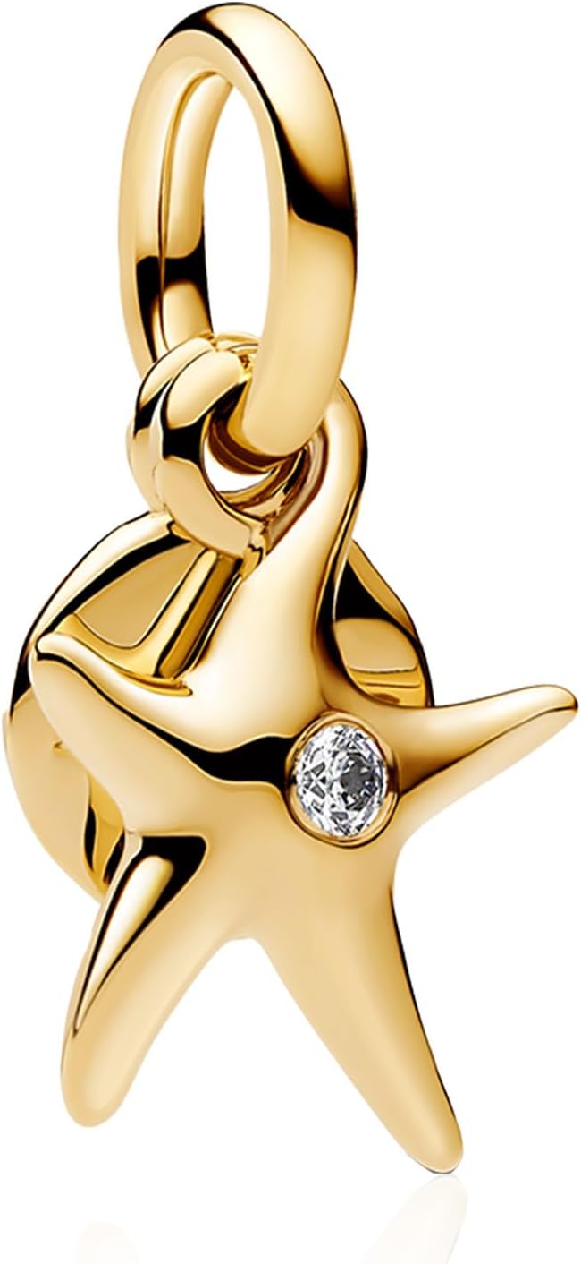 Thumbnail 6 de YUMINN Ocean Charms: 925er Sterling Silber Damen-Anhängerkette mit Turtle, Fisch und Krabben-Dangle