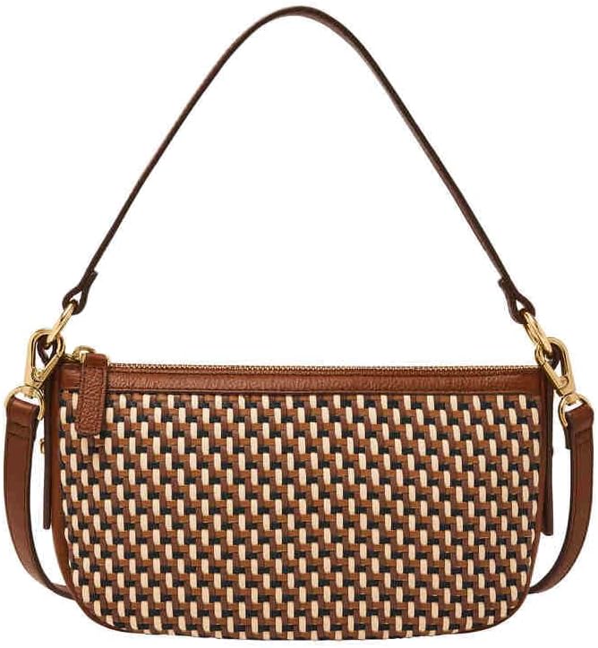 Thumbnail 6 de Fossil Jolie : sac bandoulière en cuir ou daim marron pour femmes