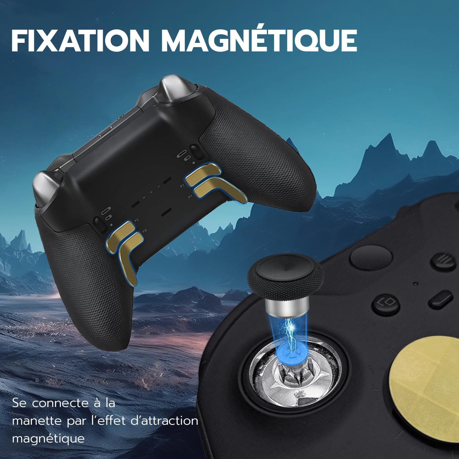 Thumbnail 4 de Kit Mcbazel 13 en 1 pour manette Xbox Elite Series 2 : thumbsticks, palettes et d-pads avec étui