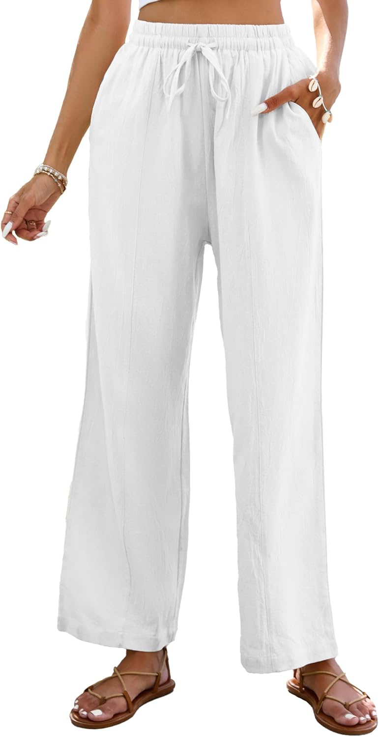 Thumbnail 6 de Famulily Summer Cotton Linen Trousers for Women UK